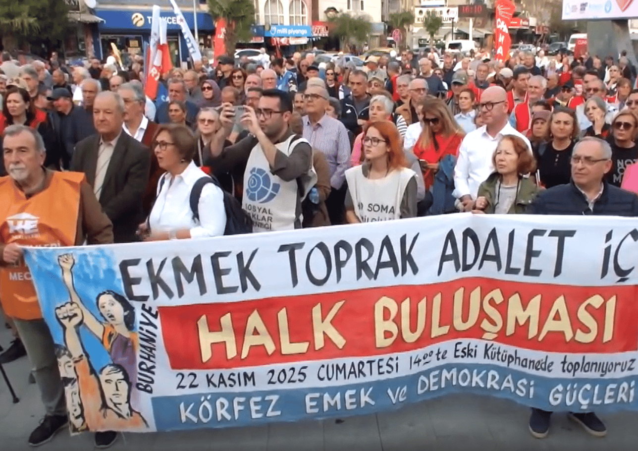 Burhaniye'de "Ekmek Toprak Adalet İçin Halk Buluşması" düzenlendi