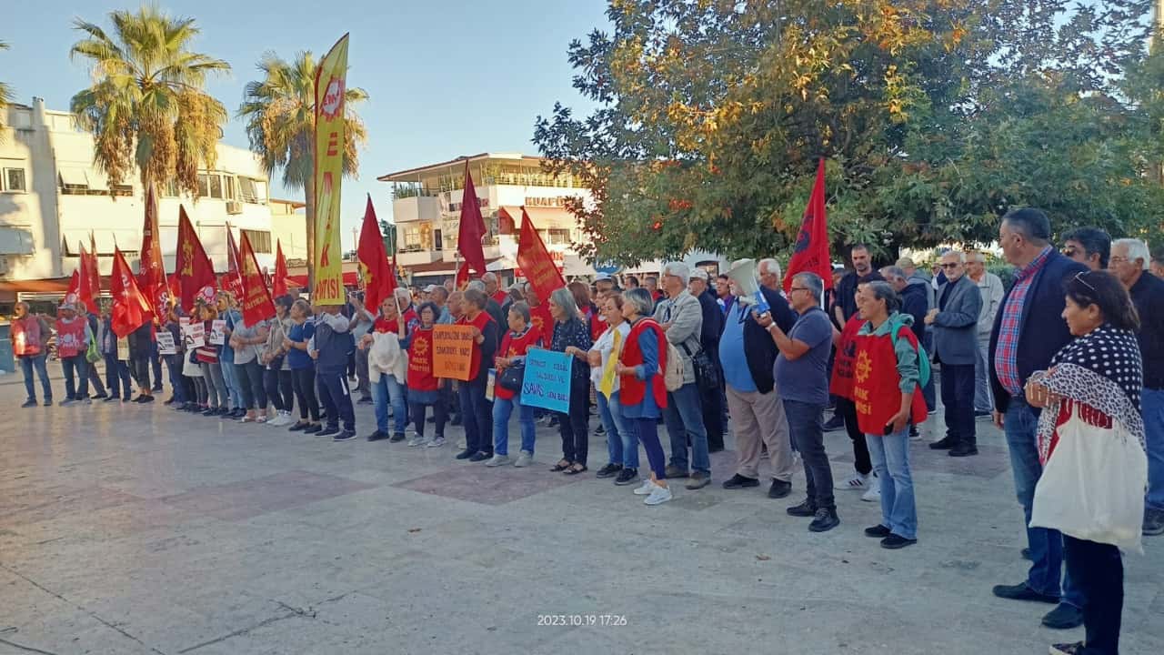 Edremit Demokrasi Platformu'ndan İsrail protestosu