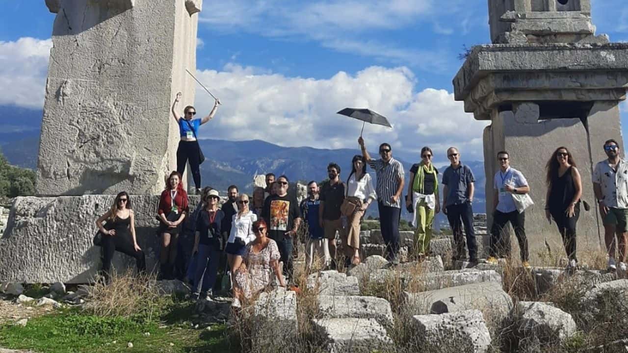 Fethiye Film Festivali kapsamında Xanthos gezisi düzenlendi