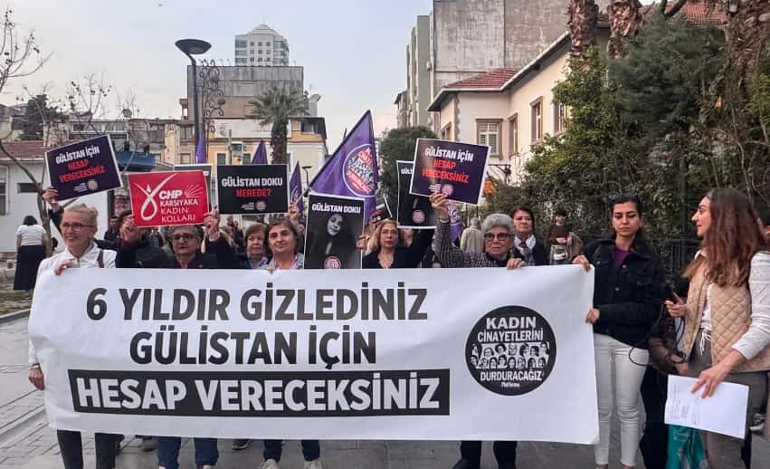 İzmir’de kadınlardan Gülistan Doku çağrısı: Ucu nereye giderse gitsin bu dosya sonuna kadar aydınlatılmalı