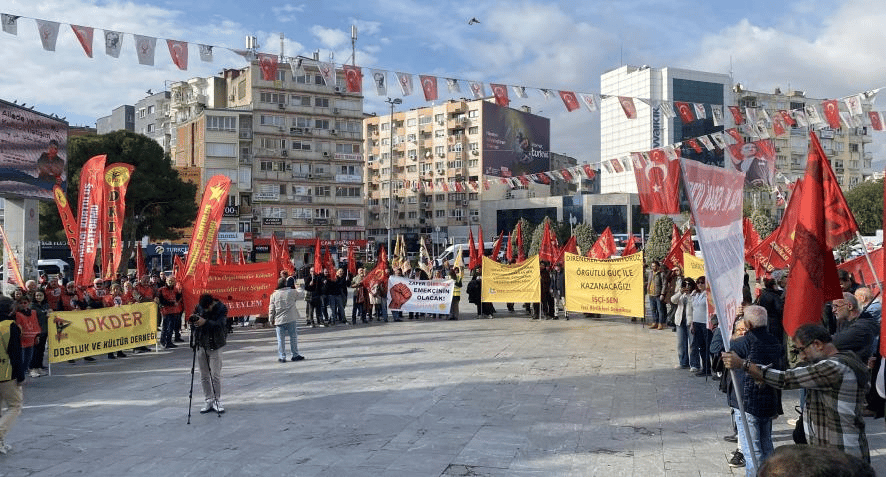 İzmir Bornova'da “Açlığa, yoksulluğa ve sefalete karşı” eylem