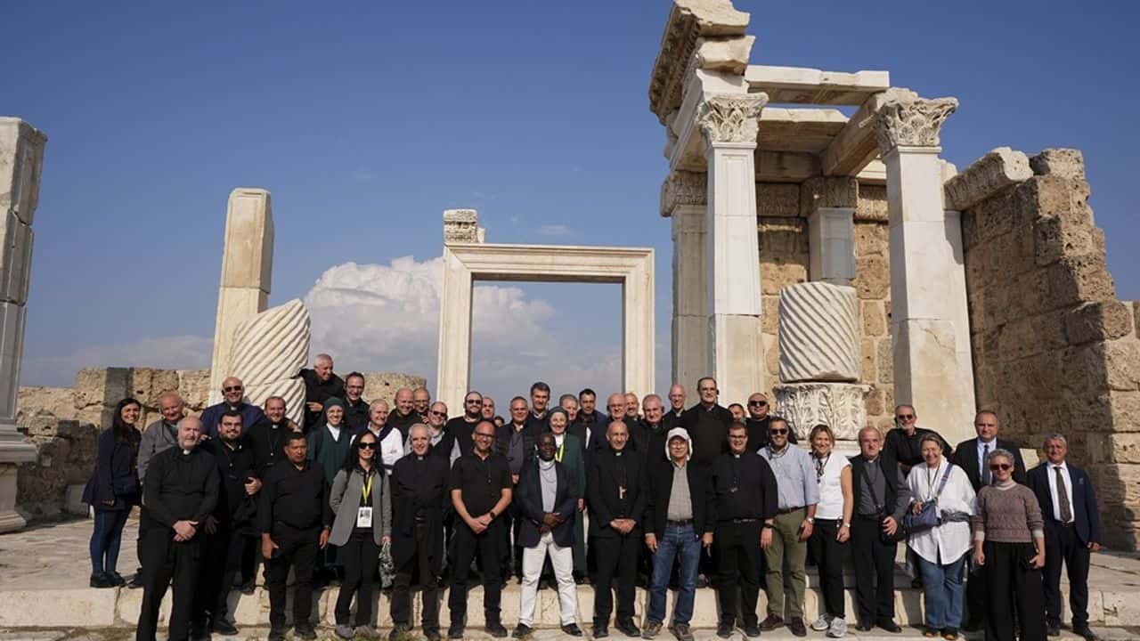 Papa 14. Leo'nun Türkiye ziyareti öncesi Vatikan heyeti Denizli'de incelemelerde bulundu