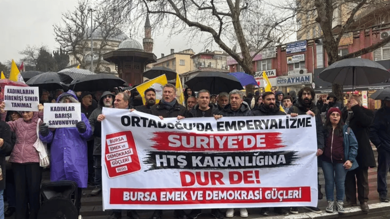 Bursa'da Kobani ile dayanışma eylemine saldırı girişimi