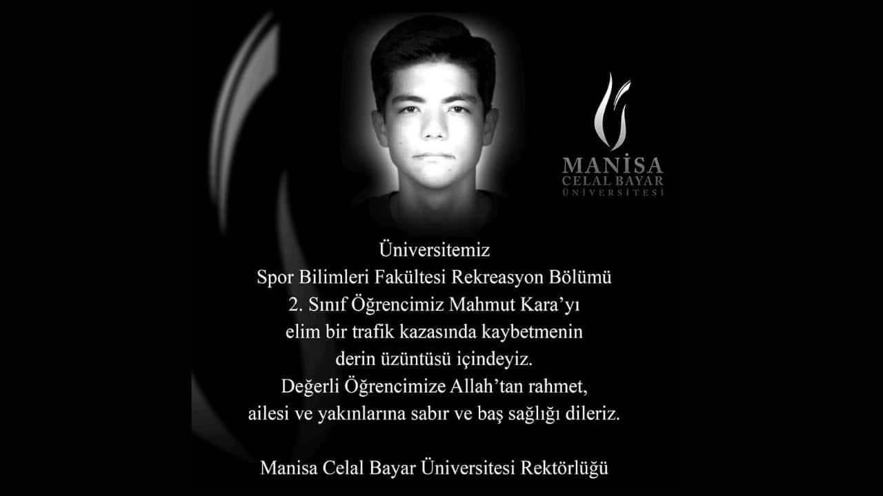 Manisa'da motokurye olarak çalışan üniversite öğrencisi trafik kazasında yaşamını yitirdi