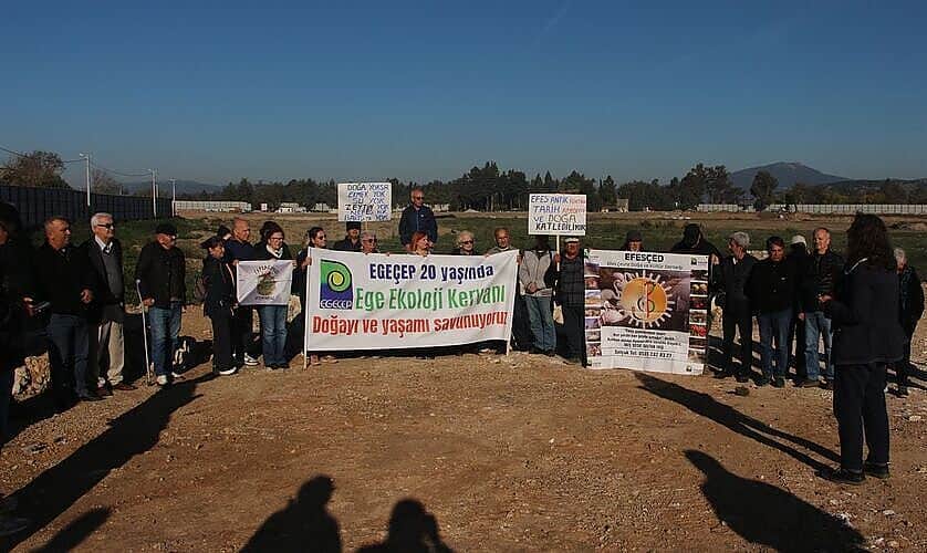 EGEÇEP, Efes Antik Kenti'ndeki inşaat çalışmalarına tepki gösterdi