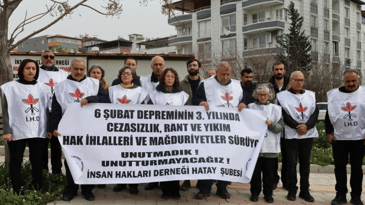 İHD: Depremde yıkımın sorumlularına yönelik cezasızlık sonlandırılsın
