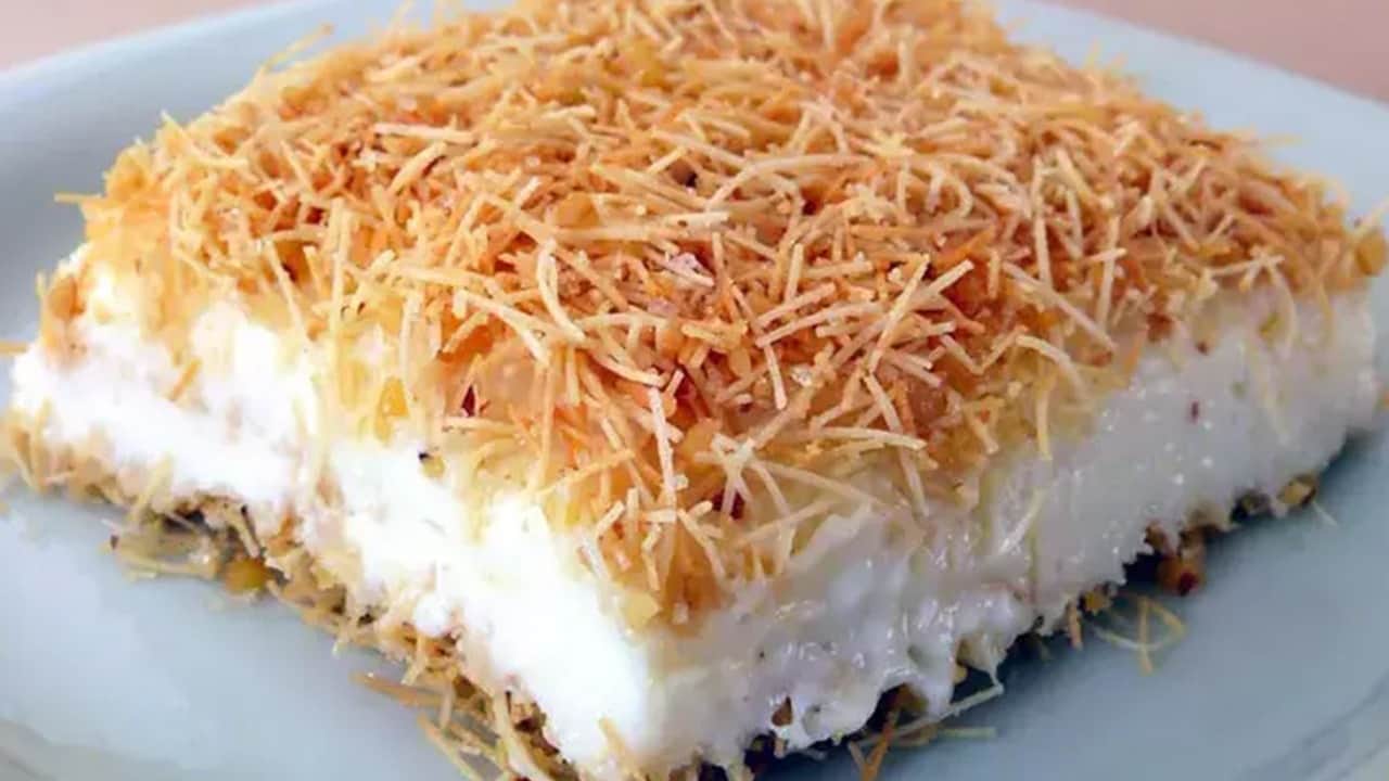 Muhallebili Kadayıf tatlısı tarifi