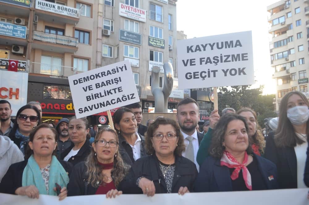 Manisa Emek ve Demokrasi Platformu'ndan kayyum protestosu