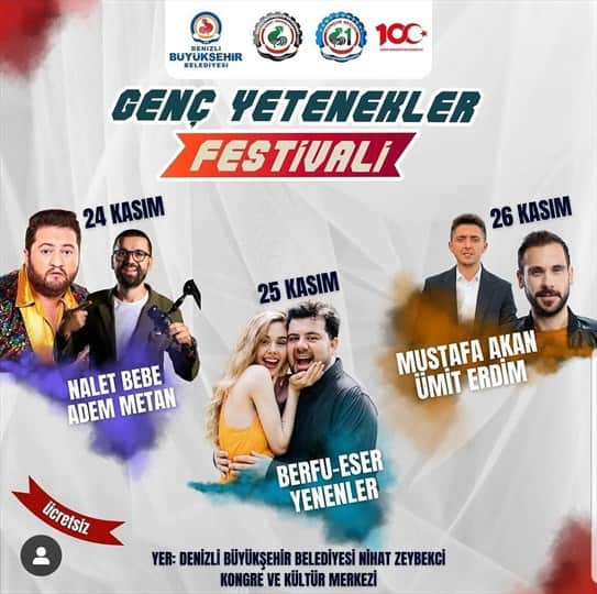 Denizli'de Genç Yetenekler Festivali düzenliyor