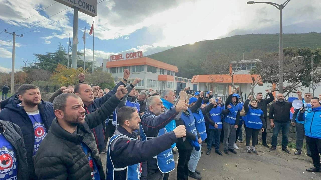 İzmir’de grevde olan Temel Conta işçileri hakkında gözaltı kararı