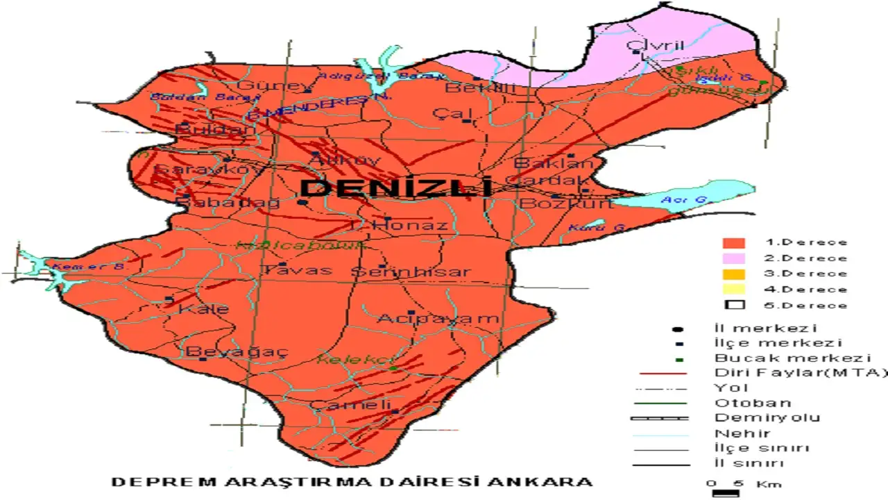 Denizli deprem risk haritası 2024