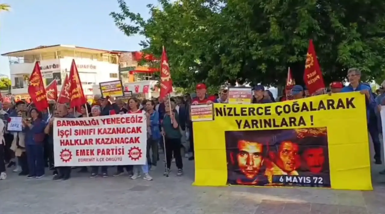 Edremit'te Deniz Gezmiş, Yusuf Aslan ve Hüseyin İnan için anma etkinliği düzenlendi